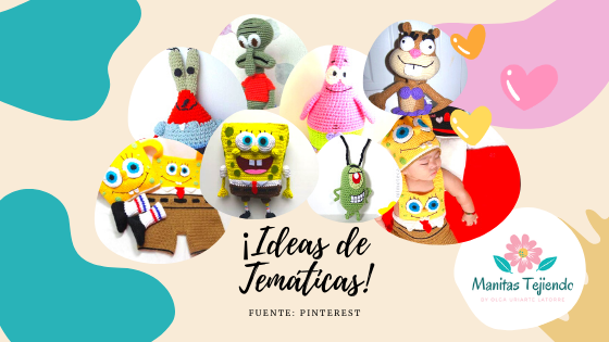 En este momento estás viendo Bob Esponja: muñecos tejidos y disfraces